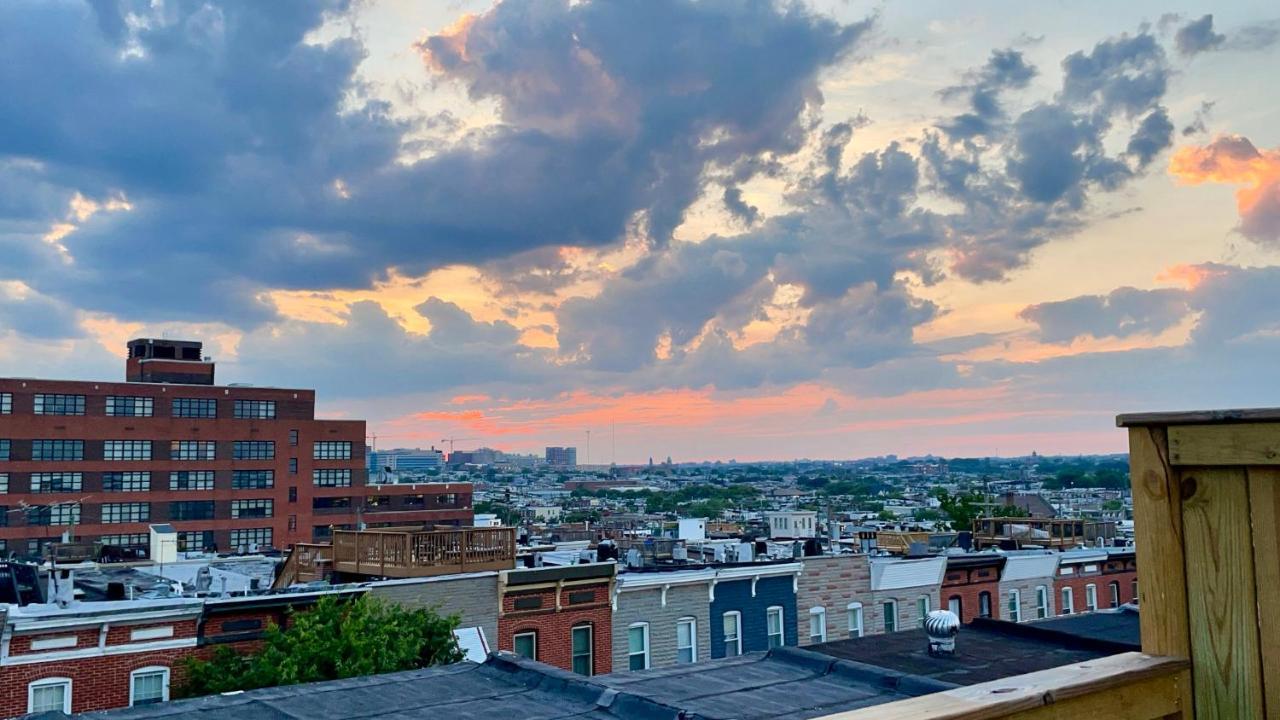 The Blue House! Modern+ Rooftop Deck+ Parking Baltimore Exterior photo